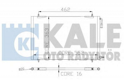 KALE OTO RADYATOR 248200 -  Конденсатор, кондиционер